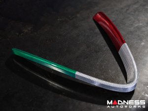 Alfa Romeo Giulia Front V Shield Grill Frame - Carbon Fiber - Italian Theme - Feroce Carbon